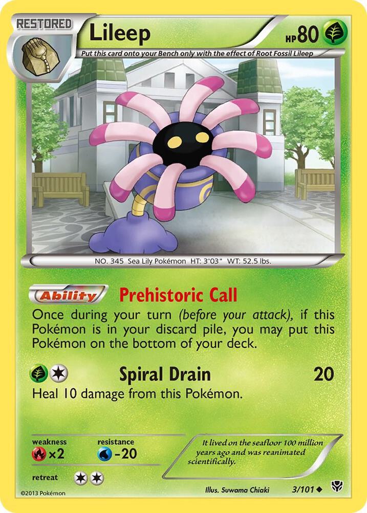 Pokemon Lileep 3/101 Plasma Blast