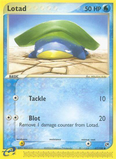 Pokemon Lotad 67/100 Sandstorm