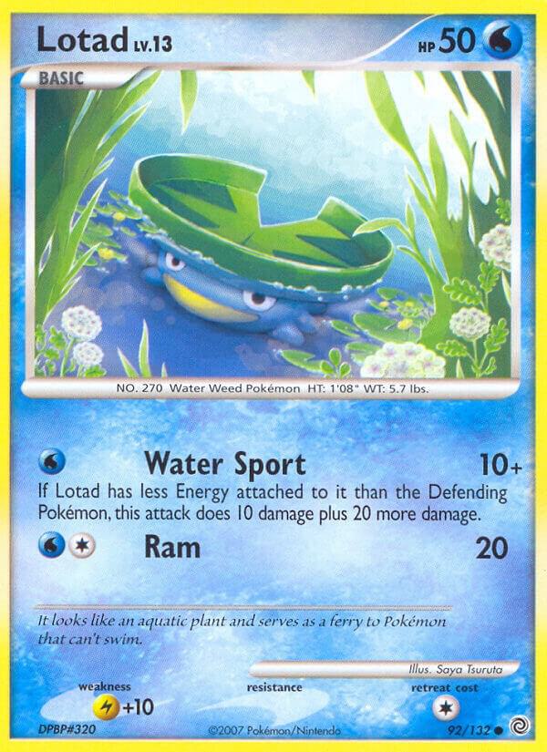 Pokemon Lotad 92/132 Secret Wonders