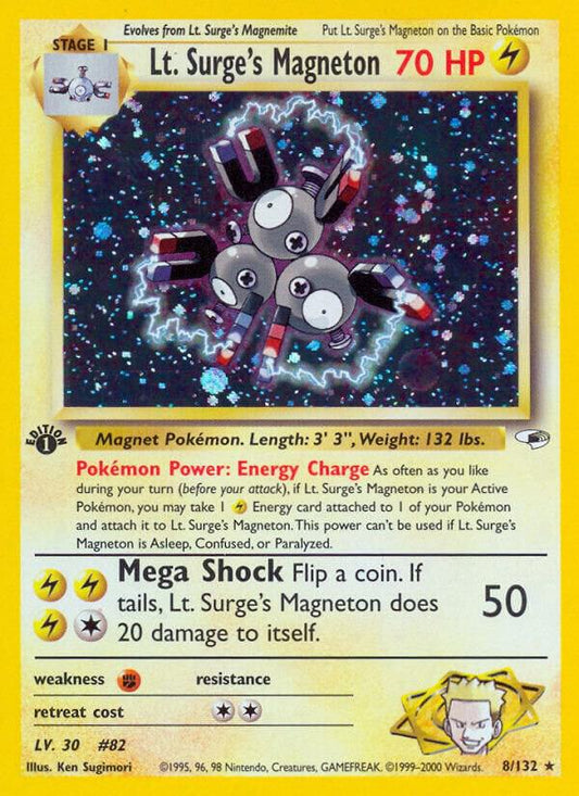 Pokemon Lt. Surge's Magneton 8/132 Gym Heroes
