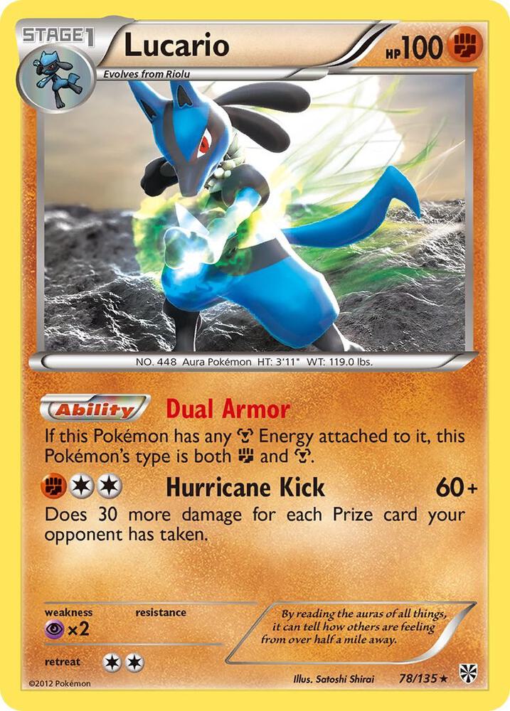 Pokemon Lucario 78/135 Plasma Storm