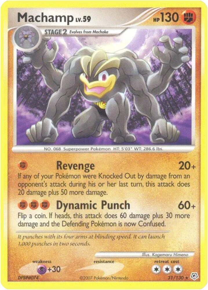 Pokemon Machamp 31/130 Diamond & Pearl
