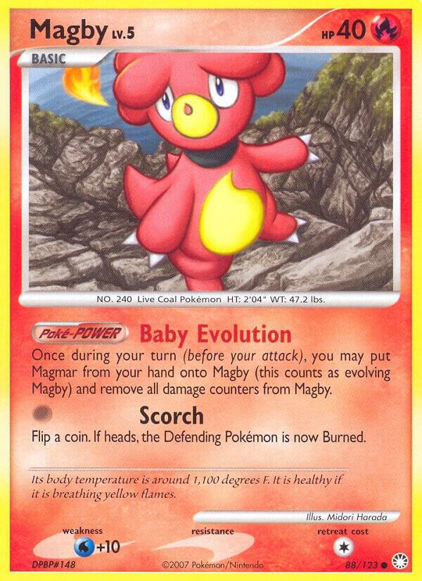 Pokemon Magby 88/123 Mysterious Treasures
