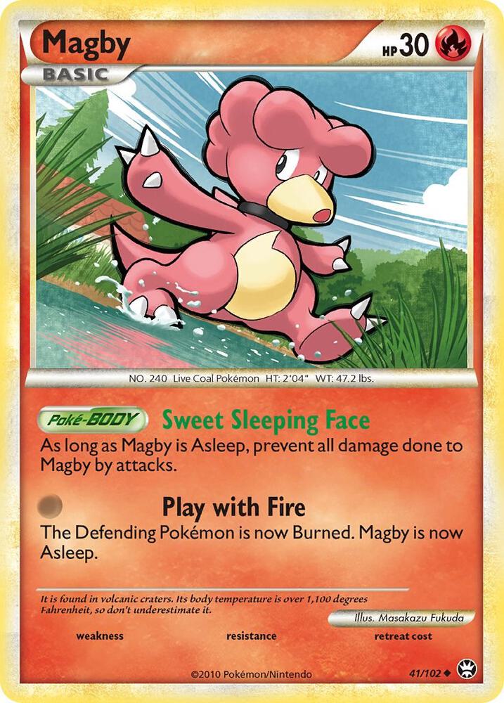 Pokemon Magby 41/102 Triumphant