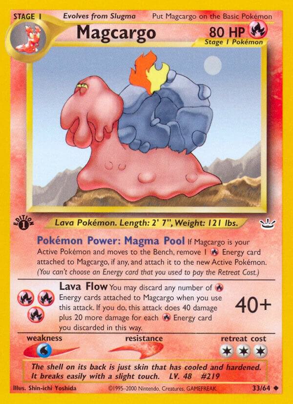 Pokemon Magcargo 33/64 Neo Revelation