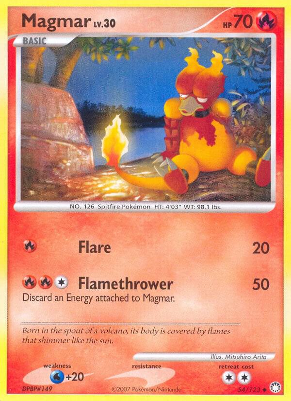 Pokemon Magmar 54/123 Mysterious Treasures