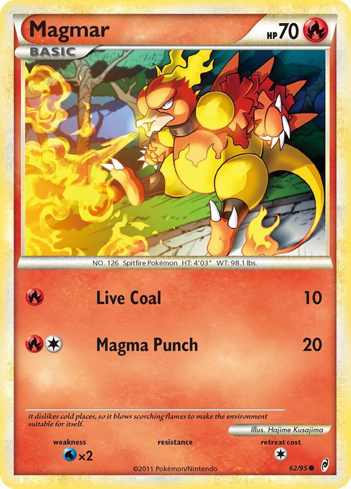 Pokemon Magmar 62/95 Call of Legends