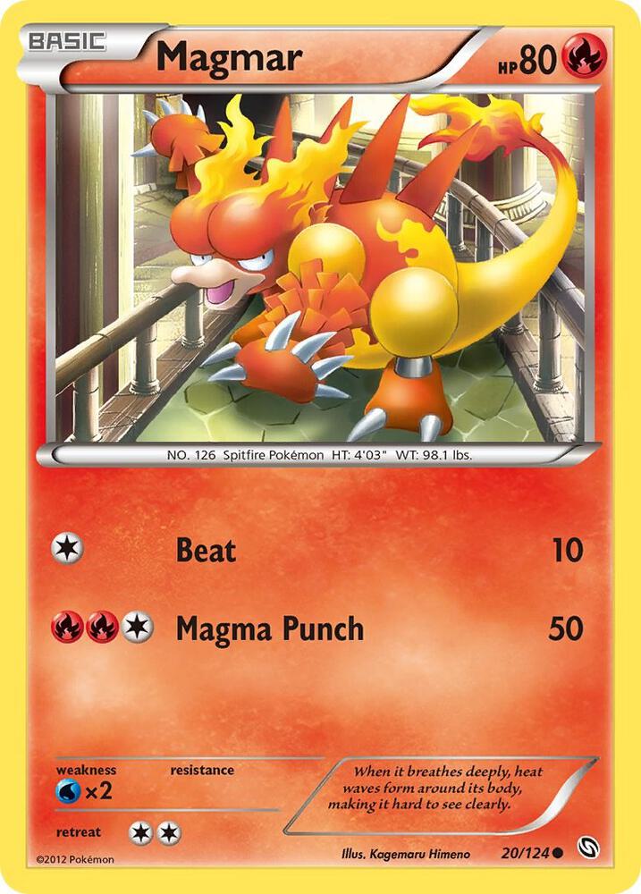 Pokemon Magmar 20/124 Dragons Exalted