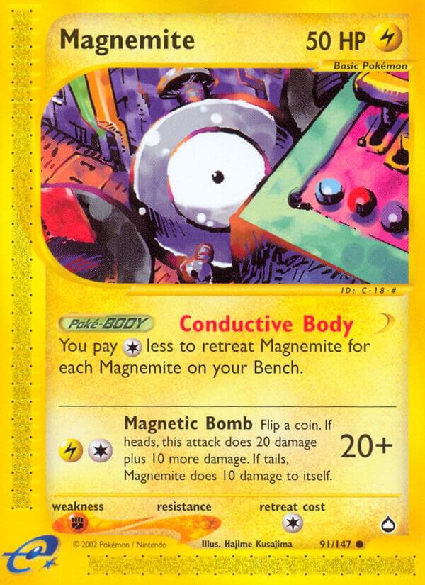 Pokemon Magnemite 91/147 Aquapolis