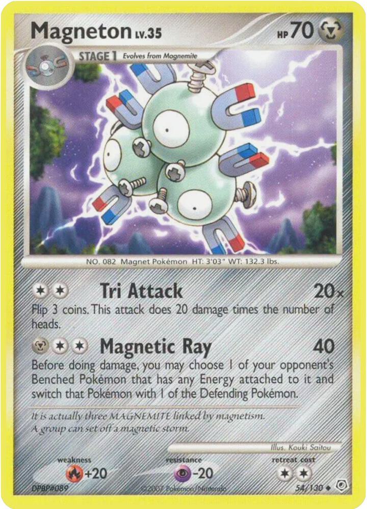 Pokemon Magneton 54/130 Diamond & Pearl