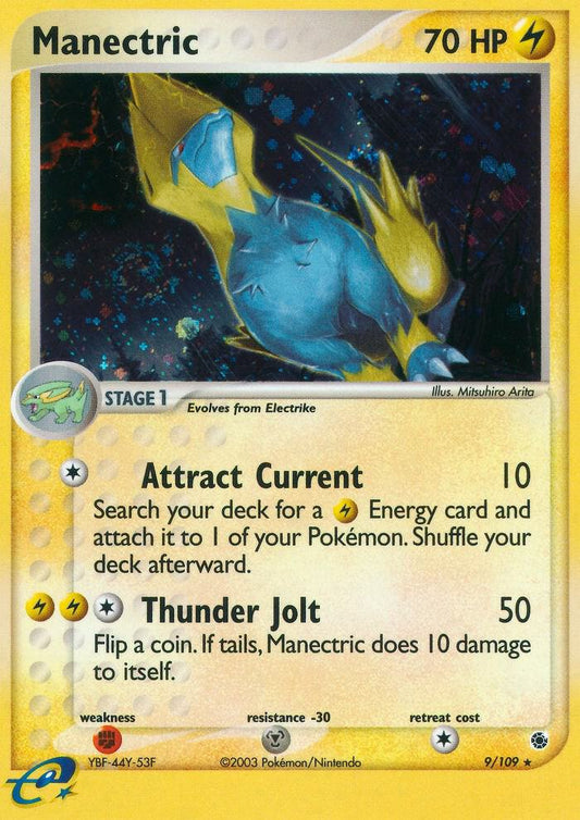 Pokemon Manectric 9/109 EX Ruby & Sapphire