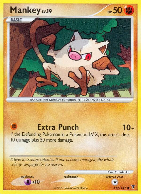 Pokemon Mankey 112/147 Supreme Victors