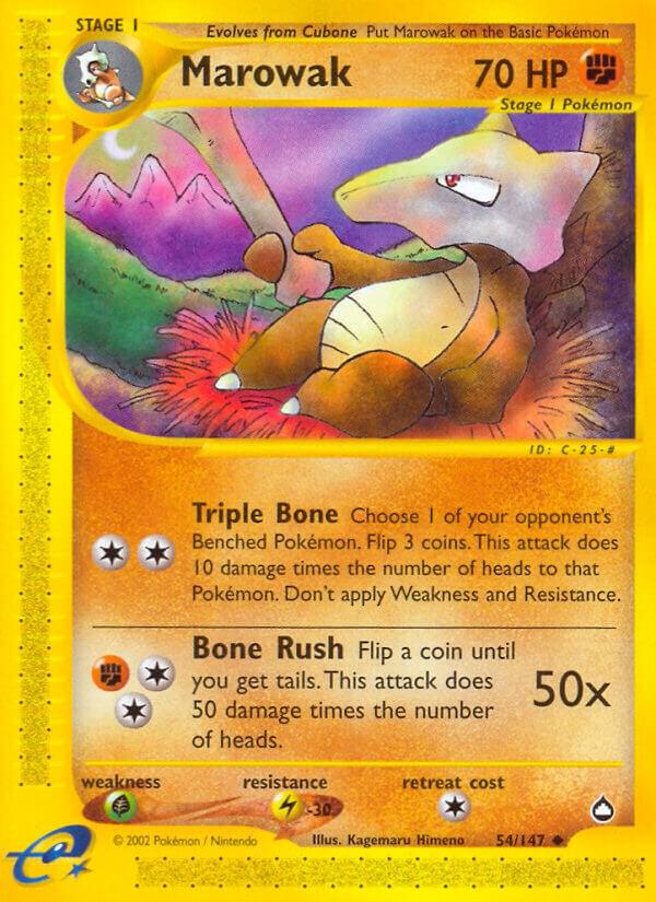 Pokemon Marowak 54/147 Aquapolis