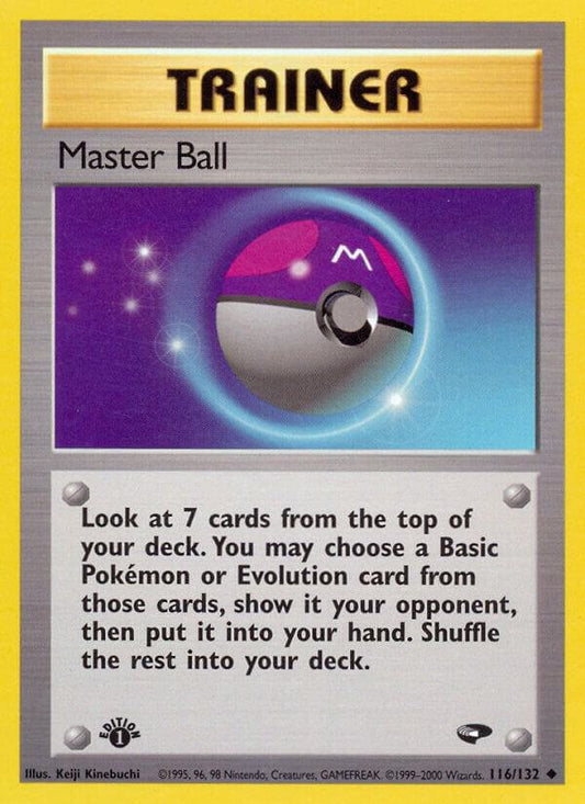 Pokemon  Master Ball 116/132 Gym Challenge