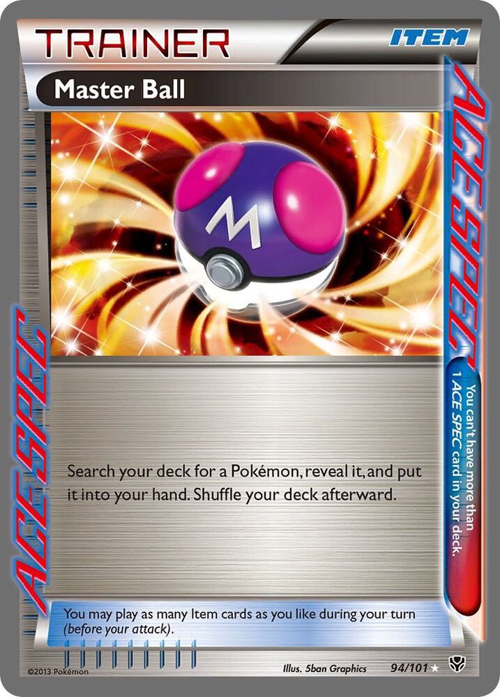 Pokemon Master Ball 94/101 Plasma Blast