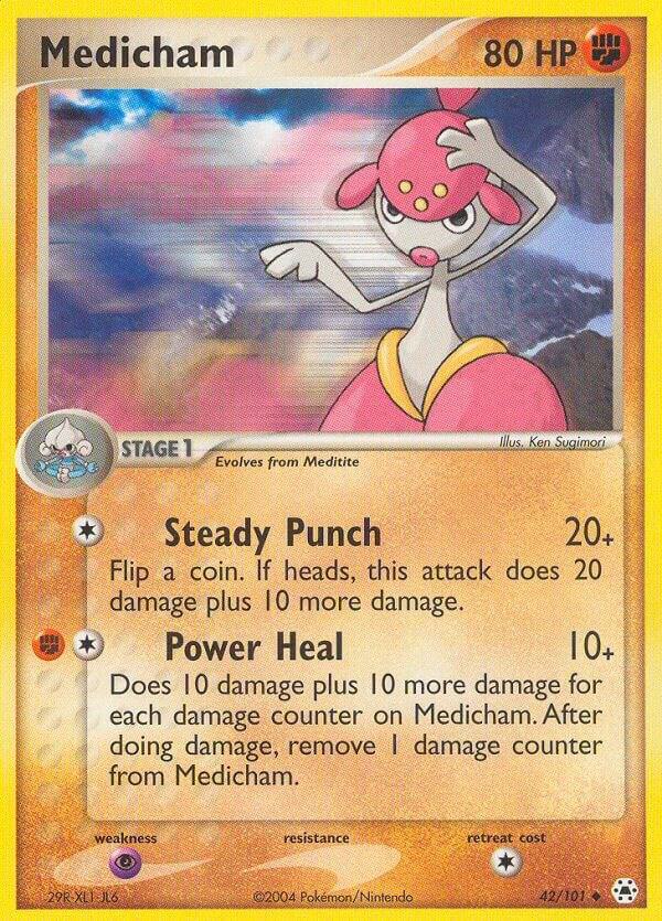 Pokemon Medicham 42/101 Hidden Legends