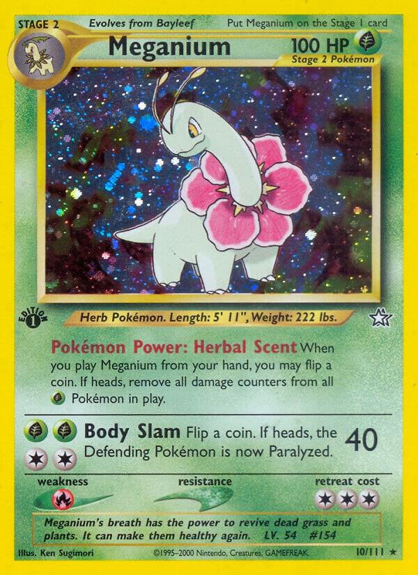 Pokemon Meganium # 10 Neo Genesis