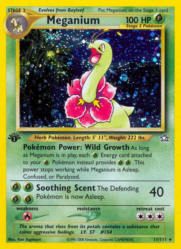 Pokemon Meganium # 11 Neo Genesis