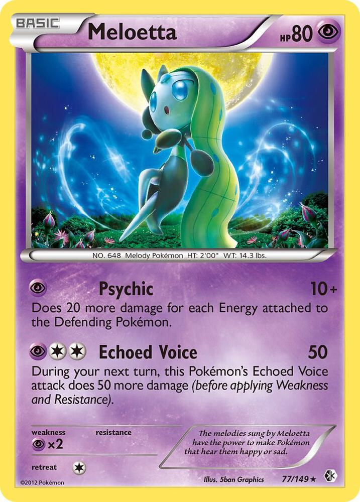 Pokemon Meloetta 77/149 Boundaries Crossed