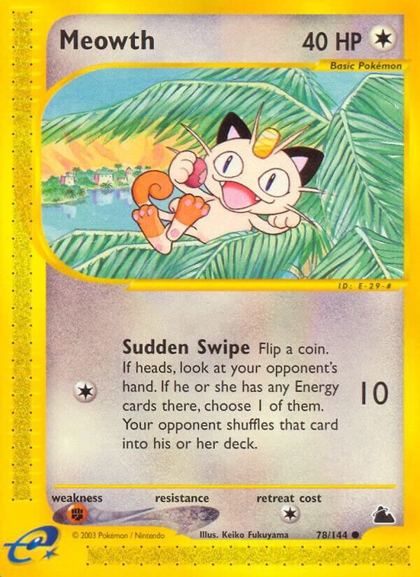 Pokemon Meowth 78/144 Skyridge