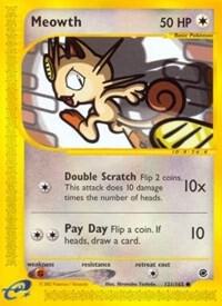 Pokemon Meowth 121/165 Expedition Base Set