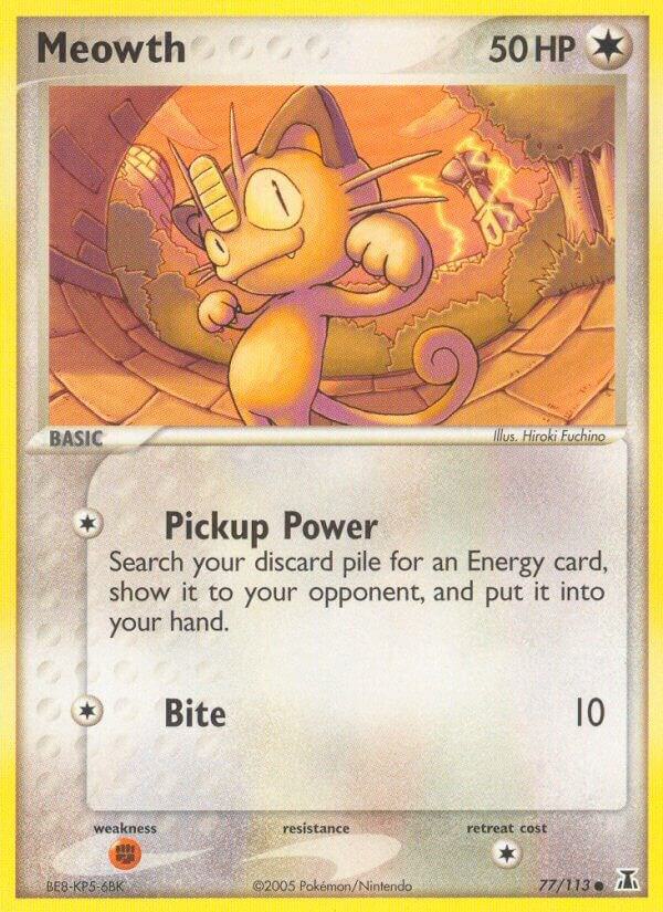 Pokemon Meowth 77/113 Delta Species