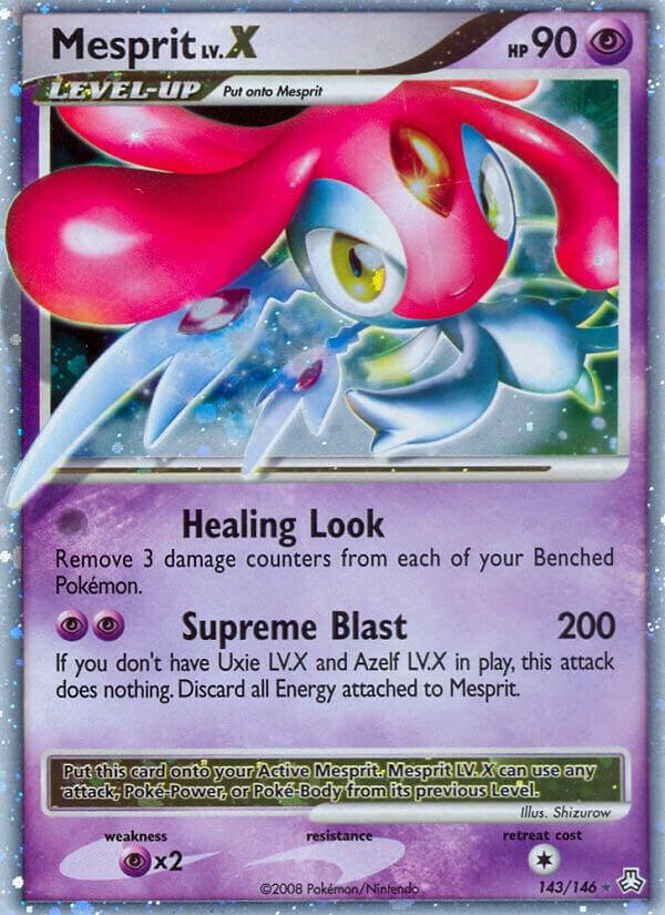Pokemon Mesprit LV.X 143/146 Legends Awakened