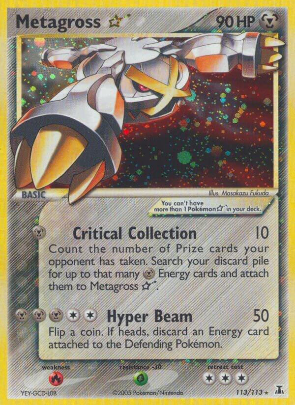 Pokemon Metagross Gold Star 113/113 Delta Species