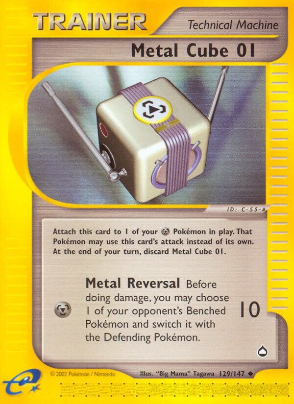Pokemon Metal Cube 01 129/147 Aquapolis