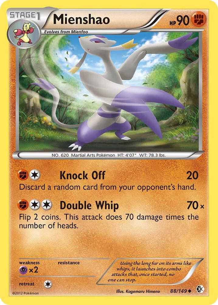 Pokemon Mienshao 88/149 Boundaries Crossed