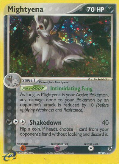Pokemon Mightyena 10/109 EX Ruby & Sapphire