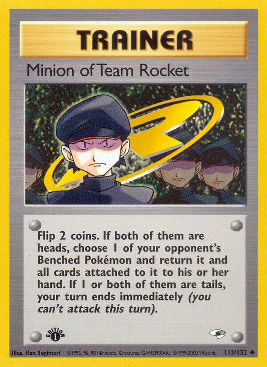 Pokemon Minion of Team Rocket 113/132 Gym Heroes