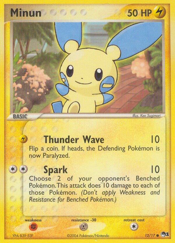 Pokémon Minun 12/17 POP Series 1