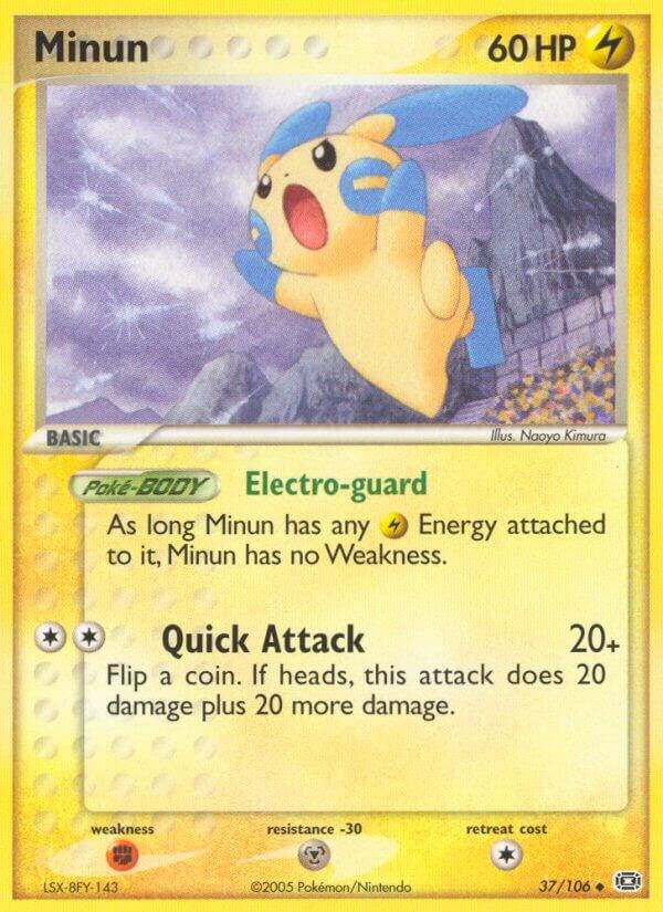 Pokemon Minun 37/106 Emerald