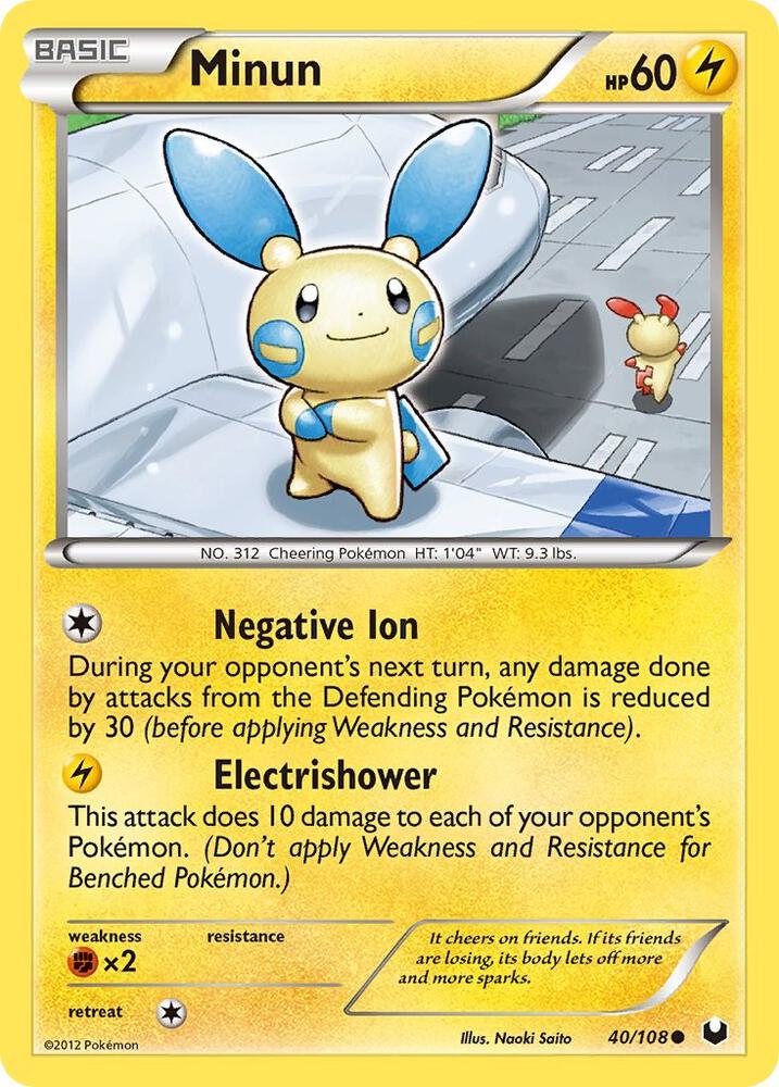 Pokemon Minun 40/108 Dark Explorers