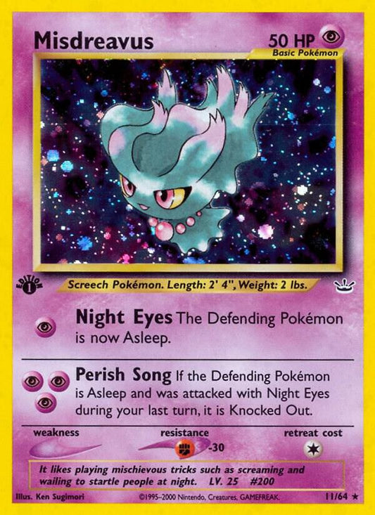 Pokemon Misdreavus 11/64 Neo Revelation