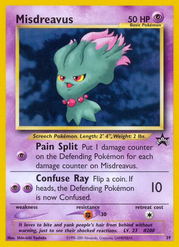 Pokemon Misdreavus #39 WOTC Promo