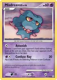 Pokemon Misdreavus 91/130 Diamond & Pearl