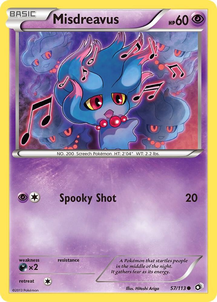 Pokemon Misdreavus 57/113 Legendary Treasures