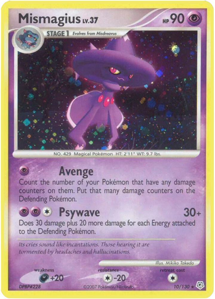Pokemon Mismagius 10/130 Diamond & Pearl