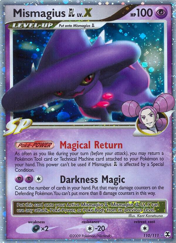 Pokemon Mismagius GL LV.X 110/111 Rising Rivals