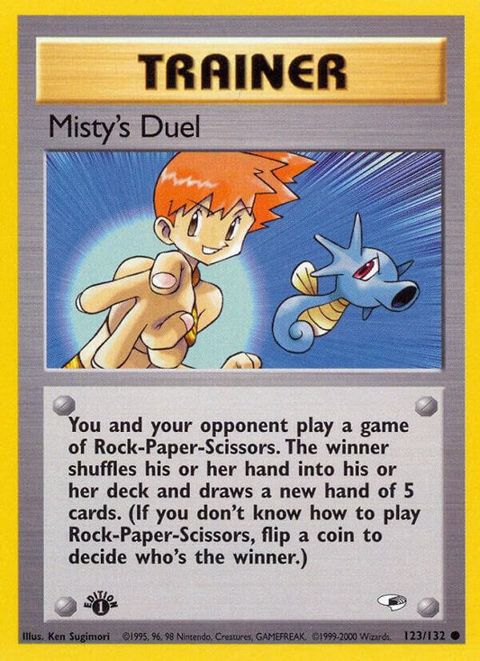 Pokemon Misty's Duel 123/132 Gym Heroes