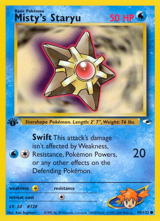 Pokemon Misty's Staryu 90/132 Gym Heroes