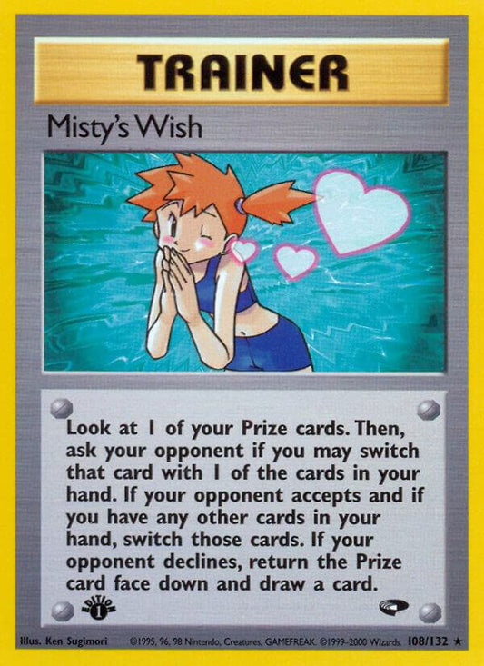 Pokemon  Misty's Wish 108/132 Gym Challenge