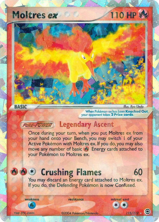 Pokemon Moltres ex 115/112 FireRed & LeafGreen