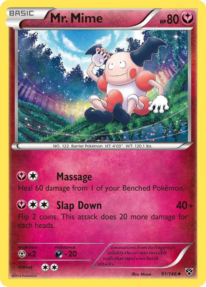 Pokemon Mr. Mime 91/146 XY