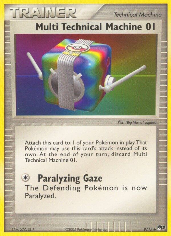 Pokemon Multi Technical Machine 01 9/17 POP Series 2