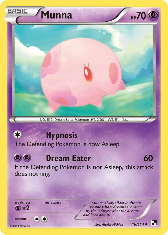 Pokemon Munna 48/114 Black & White