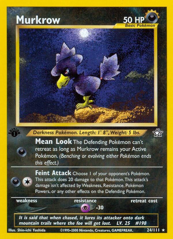 Pokemon Murkrow # 24 Neo Genesis