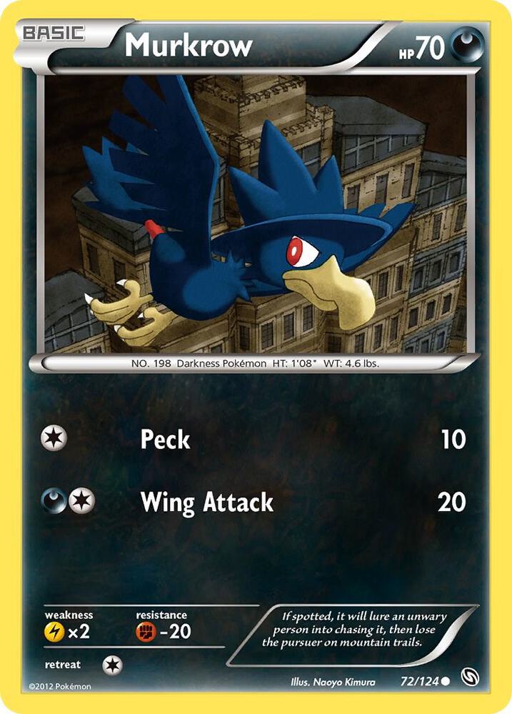 Pokemon Murkrow 72/124 Dragons Exalted